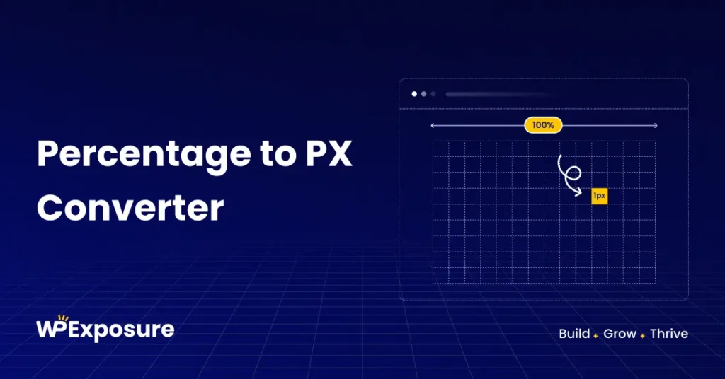 Online Percentage to PX calculator to convert percentage values to pixel units