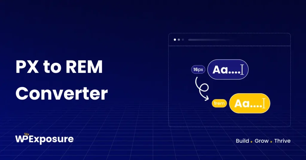 Online PX to REM calculator to convert pixel values to rem units