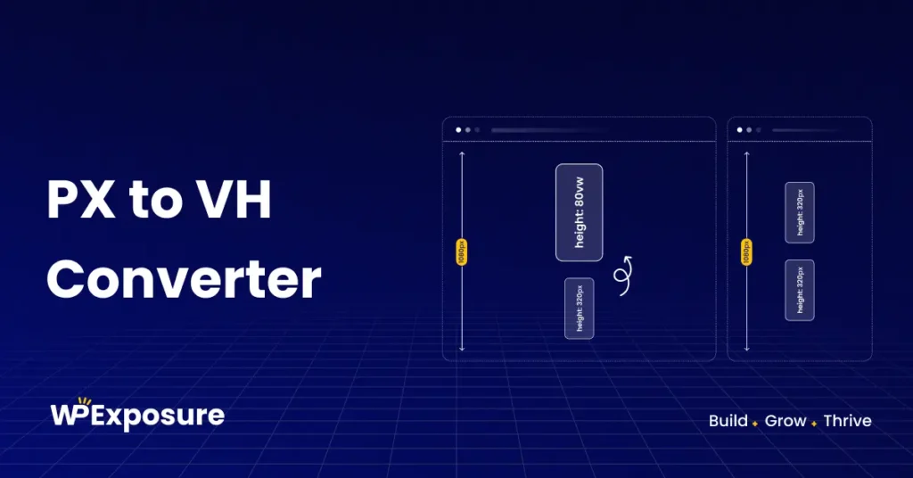Online PX to VH calculator to convert pixel values to viewport height units