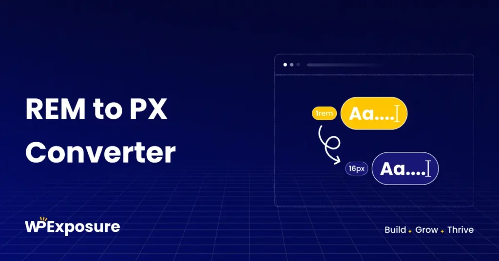Online REM to PX calculator to convert rem values to pixel units